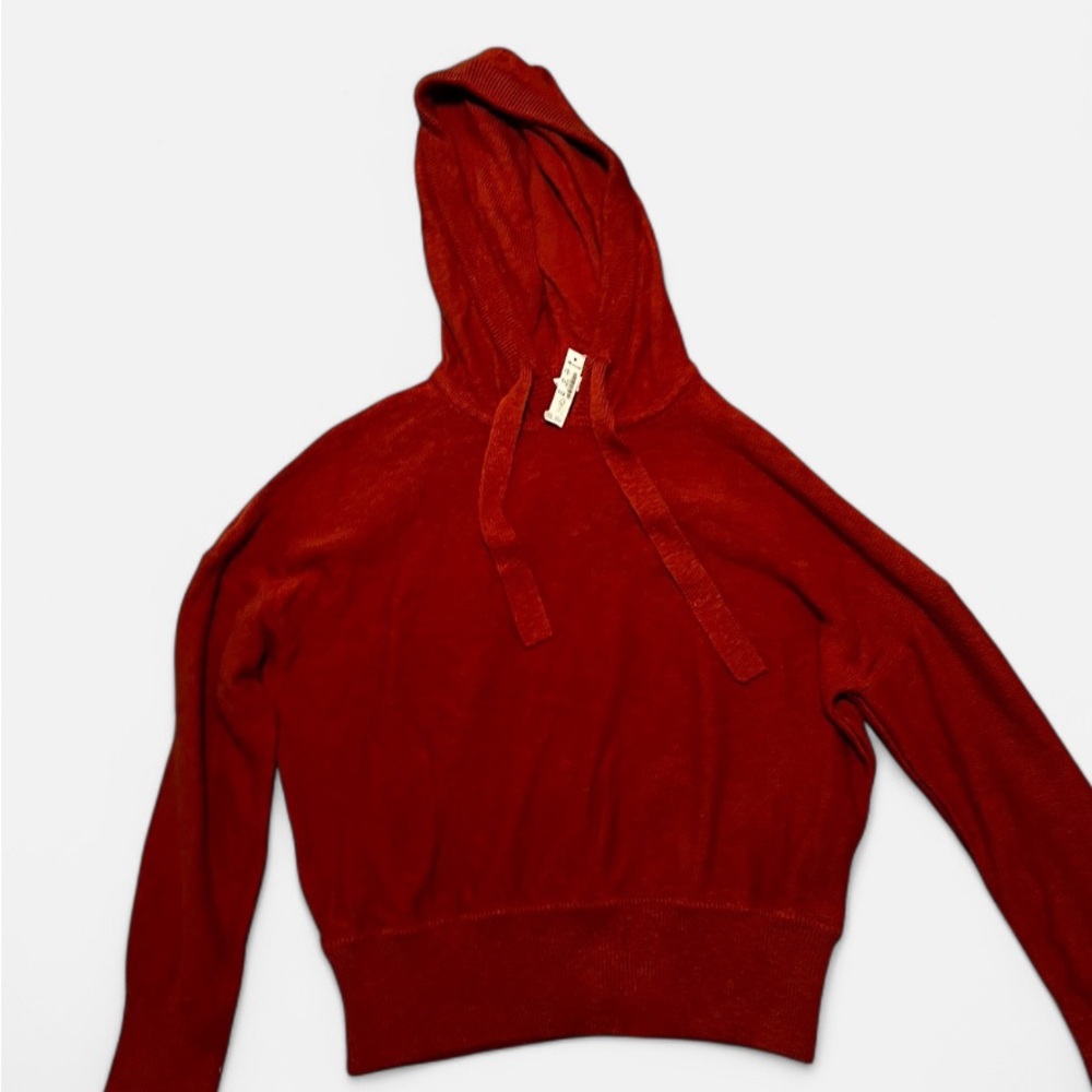 Women's Madewell Red Hoodie Sweater